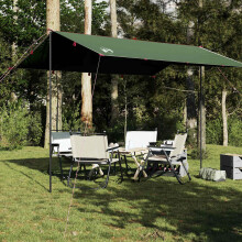 Berkfield Camping Tarp Green 360x294 cm Waterproof