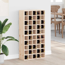 Berkfield Wine Rack 2 pcs Natural 56 x 25 x 56 cm Solid Pine Wood