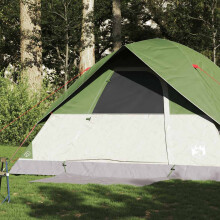 Berkfield Family Tent Dome 6-Person Green Waterproof