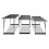 Berkfield Pasting Table 3 pcs Foldable Height Adjustable 3