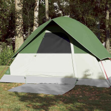 Berkfield Camping Tent Dome 3-Person Green Waterproof