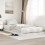 Berkfield Floor Bed Frame White 80 x 200 cm Engineered Wood 1
