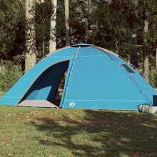 Berkfield Camping Tent 8-Person Blue Waterproof