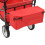 Berkfield Folding Hand Trolley with Canopy Steel Red 5