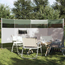 Berkfield Camping Windbreak Green 366x152x152 cm Waterproof