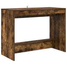 Berkfield Bed Desk Smoked Oak 100 x 45 x 75 cm Engineered Wood