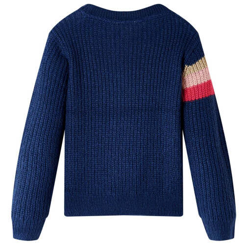 Kids' Sweater Knitted Navy 128 1
