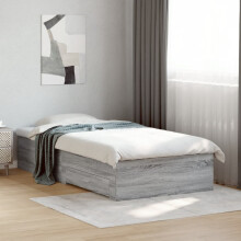 Berkfield Bed Frame with Drawers without Mattress Grey Sonoma 90x200 cm
