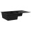 Berkfield Granite Kitchen Sink Double Basin Black 3