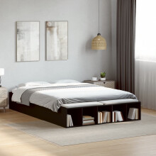 Berkfield Bed Frame without Mattress Black 120x190 cm Small Double