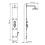 Berkfield Shower Panel Unit Glass 18x42.1x120 cm Black 9