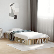 Berkfield Bed Frame without Mattress Sonoma Oak 90x200 cm