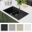 Berkfield Granite Kitchen Sink Double Basin Black 6