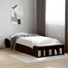 Berkfield Bed Frame without Mattress Black 100x200 cm
