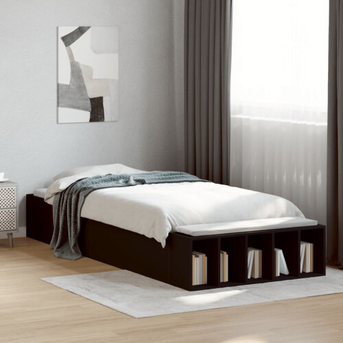 Berkfield Bed Frame without Mattress Black 100x200 cm