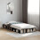 Berkfield Bed Frame without Mattress Black 75x190 cm Small Single 1