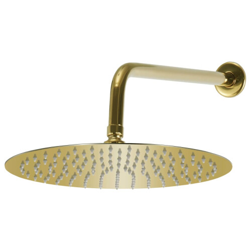 Berkfield Shower System Stainless Steel 201 Gold 2