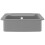 Berkfield Granite Kitchen Sink Single Basin Grey 6