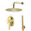 Berkfield Shower System Stainless Steel 201 Gold 6