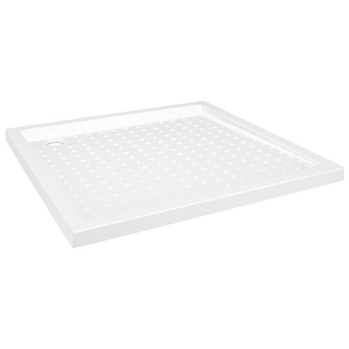 Berkfield Shower Base Tray with Dots White 90x90x4 cm ABS 1