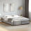 Berkfield Bed Frame without Mattress Grey Sonoma 135x190 cm Double 1