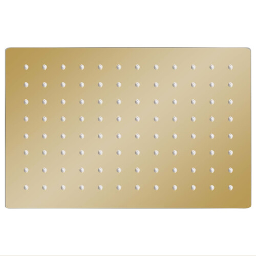 Berkfield Rain Shower Head Stainless Steel 30x20 cm Rectangular Gold 1