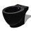 Round Bidet Stand Black High-quality Ceramic 2