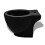 Round Bidet Stand Black High-quality Ceramic 3