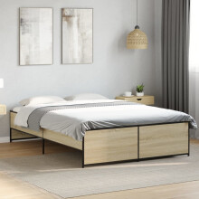 Berkfield Bed Frame without Mattress Sonoma Oak 120x200 cm