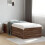 Berkfield Bed Frame without Mattress Brown Oak 100x200 cm 1