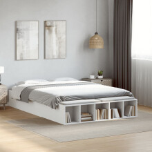 Berkfield Bed Frame without Mattress White 135x190 cm Double
