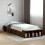 Berkfield Bed Frame without Mattress Brown Oak 75x190 cm Small Single 1