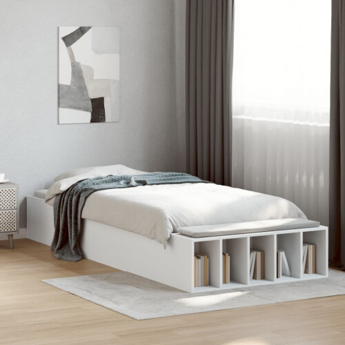 Berkfield Bed Frame without Mattress White 75x190 cm Small Single
