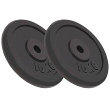 Berkfield Weight Plates 2 pcs 2x10 kg Cast Iron
