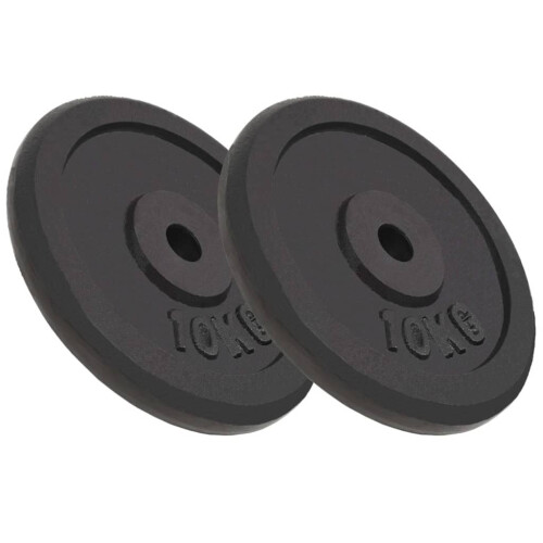 Berkfield Weight Plates 2 pcs 2x10 kg Cast Iron