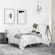 Berkfield Bed Frame without Mattress Black 140x200 cm