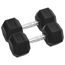 Berkfield Dumbbells 2 pcs 25 kg Total Cast Iron