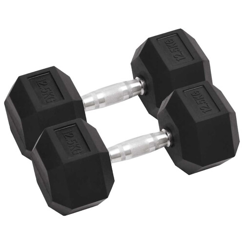 Berkfield Dumbbells 2 pcs 25 kg Total Cast Iron
