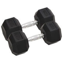 Berkfield Dumbbells 2 pcs 30 kg Total Cast Iron