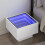 Berkfield Bedside Table with Infinity LED White 40x40x30 cm 1