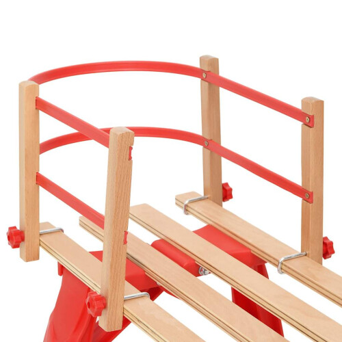 Berkfield Backrest for Sledge Red Plywood