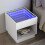 Berkfield Bedside Table with Infinity LED White 50x50x50 cm 1