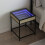 Berkfield Bedside Table with Infinity LED Sonoma Oak 40x40x51 cm 1