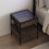 Berkfield Bedside Table with Infinity LED Brown Oak 40x40x51 cm 1