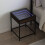 Berkfield Bedside Table with Infinity LED Brown Oak 40x40x51 cm 1