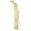 Berkfield Shower Panel System Stainless Steel 201 Gold Curved 3