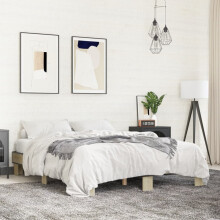 Berkfield Bed Frame without Mattress Sonoma Oak 150x200 cm King Size