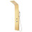 Berkfield Shower Panel System Stainless Steel 201 Gold Curved 4