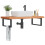 Berkfield Basin Shelf Wall Mounted Steel and Solid Wood Beech 1