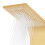 Berkfield Shower Panel System Stainless Steel 201 Gold Curved 9